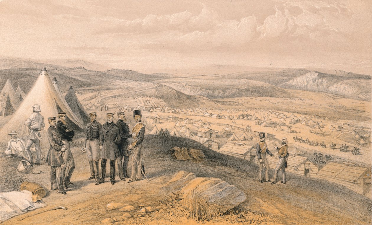 骑兵营，1856年 作者 不明
