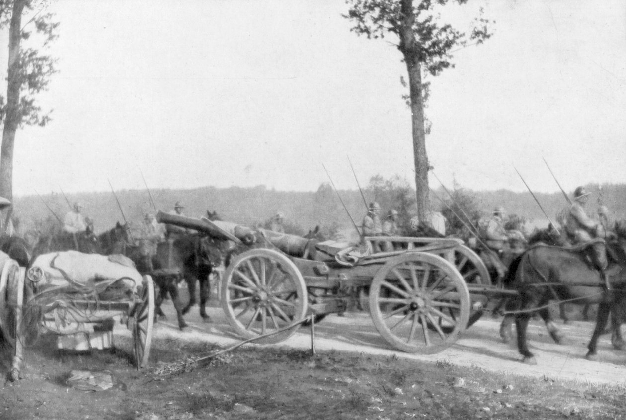 法国第10军骑兵和炮兵，维纳斯科特雷特，法国埃纳，1918年 作者 不明