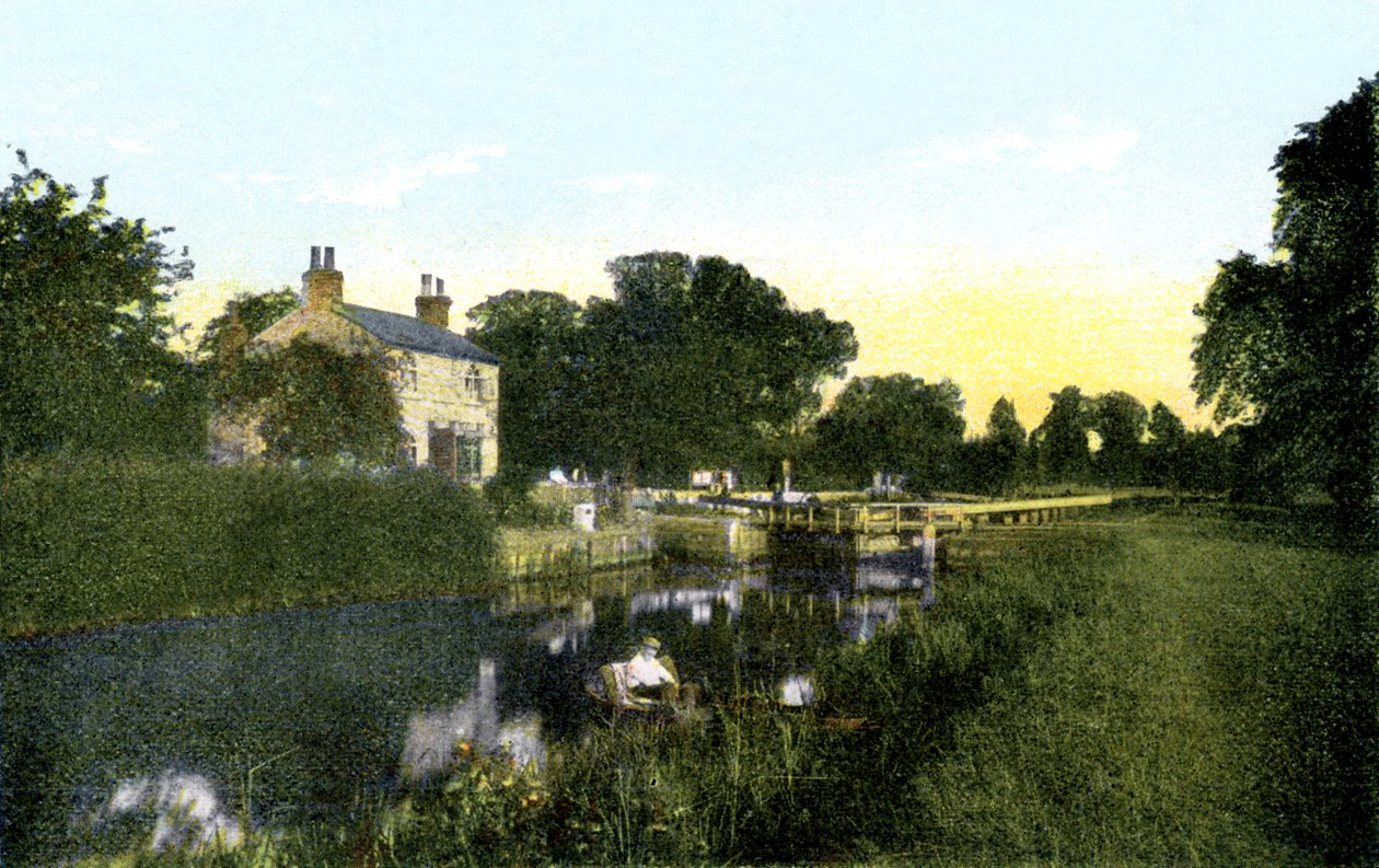 Caversham Lock，伯克郡，二十世纪 作者 不明