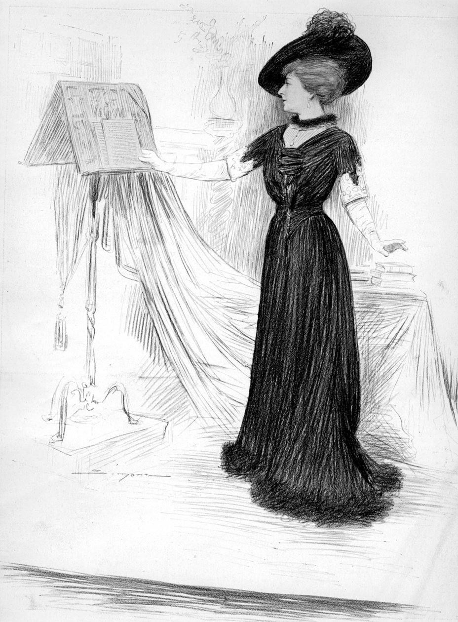 塞西尔·索雷尔（Cecile Sorel），法国女演员，1909年 作者 不明