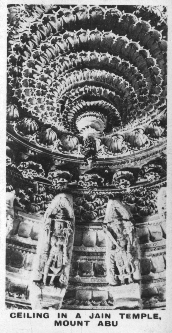 Ja那教寺庙的天花板，阿布山，拉贾斯坦邦，印度，c1925 作者 不明