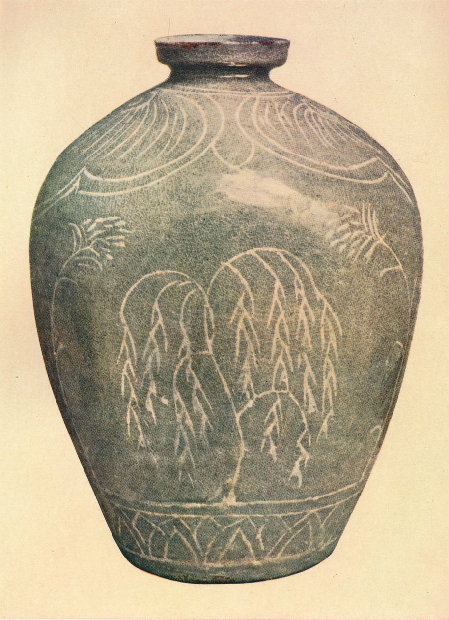 青瓷罐，古来王朝，1925年 作者 不明