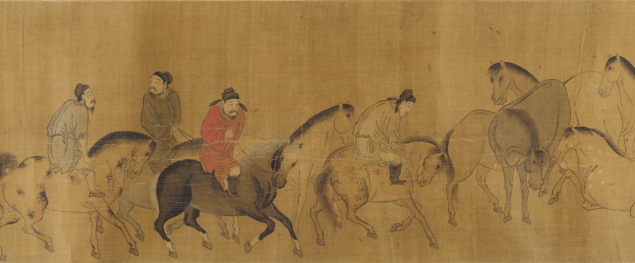 天马，明朝晚期，17世纪。 作者 不明