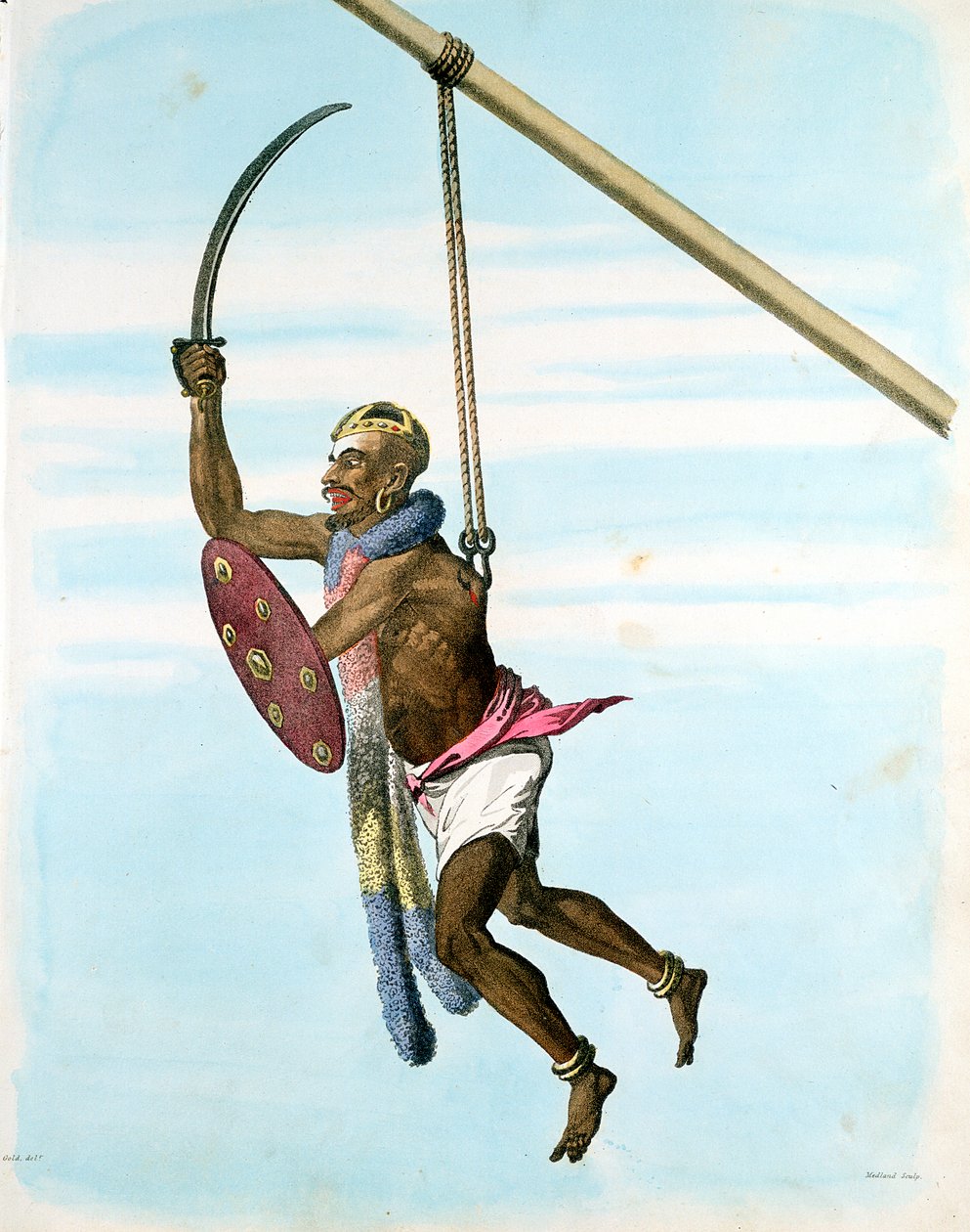 纪念玛丽亚塔莱（天花女神）的仪式，印度尼加帕塔姆，1806年 作者 不明
