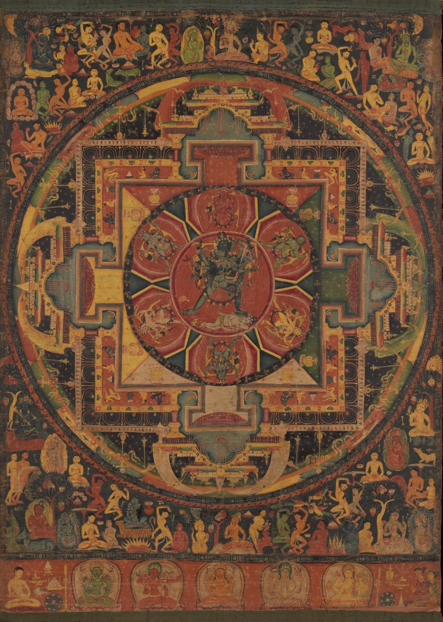 Chakrasamvara曼陀罗，约。 1100。 作者 不明