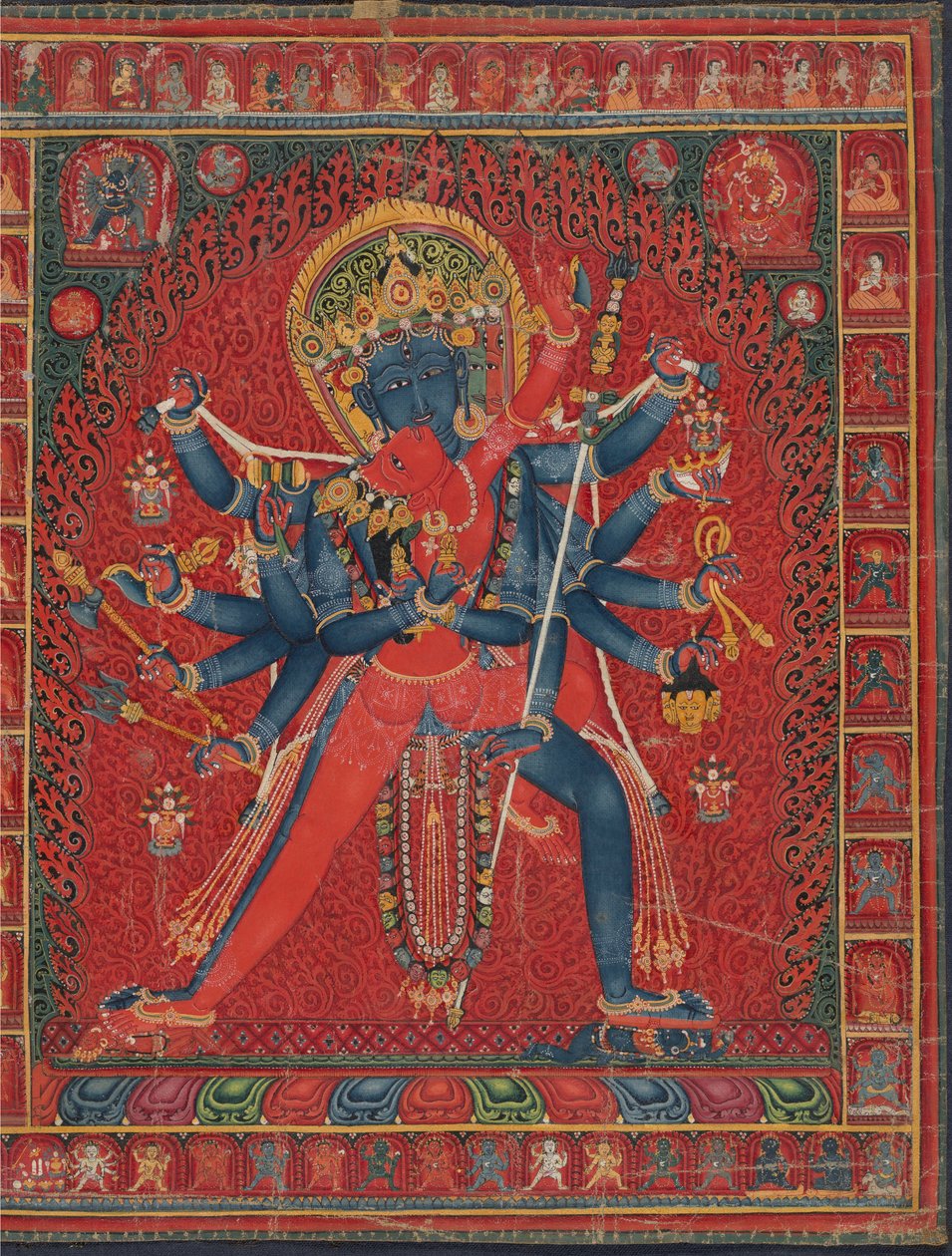 Chakrasamvara和配偶Vajravarahi，1450-1500年。 作者 不明