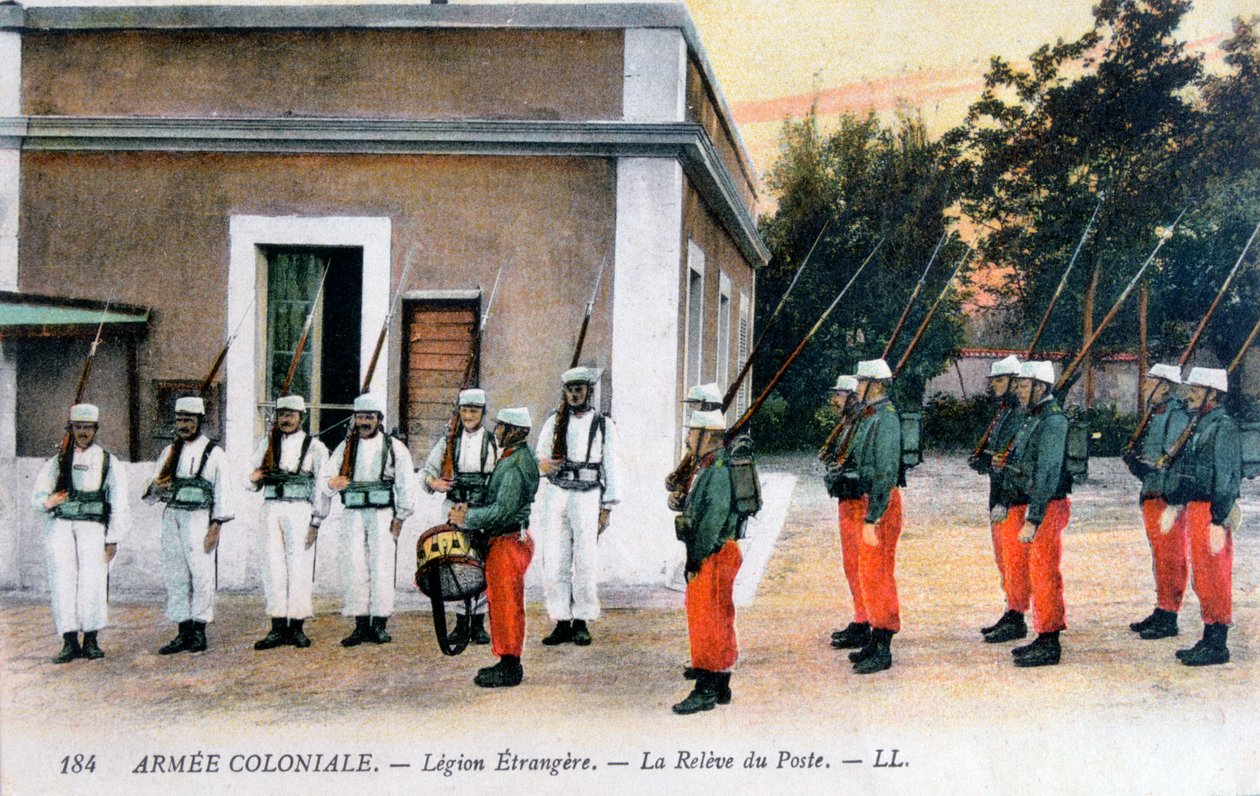 换岗，法国外籍军团，c1910 作者 不明