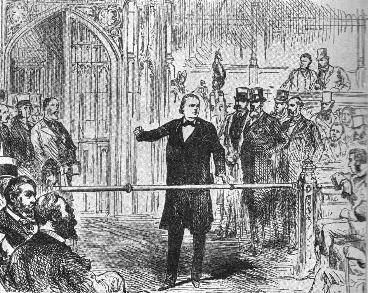 查尔斯·布拉德洛（Charles Bradlaugh）...主张效忠盟约的权利...，1880，1901。 作者 不明