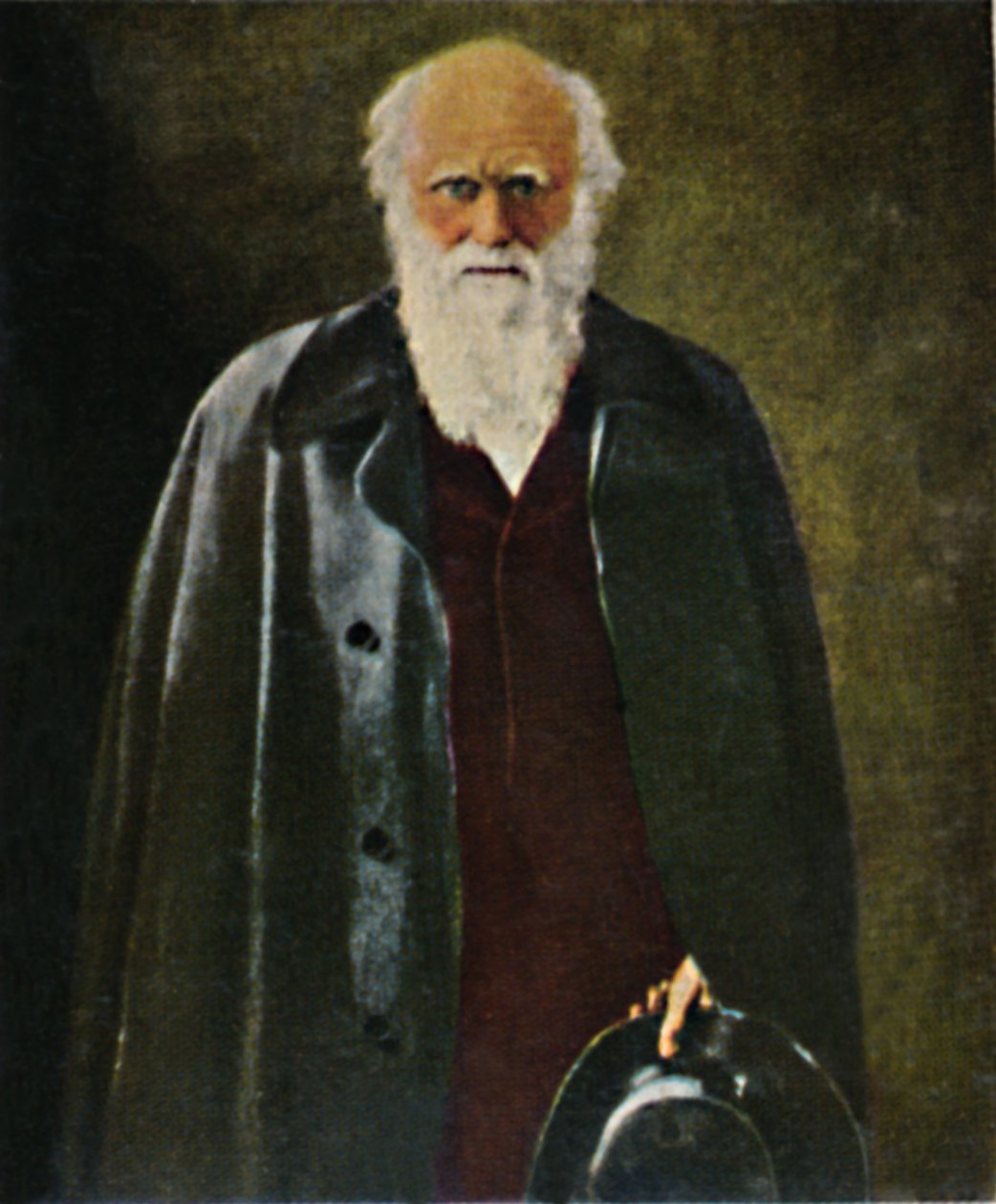 查尔斯·达尔文（1809-1882）。 -科利尔（Collier）的绘画，1934年。 作者 不明