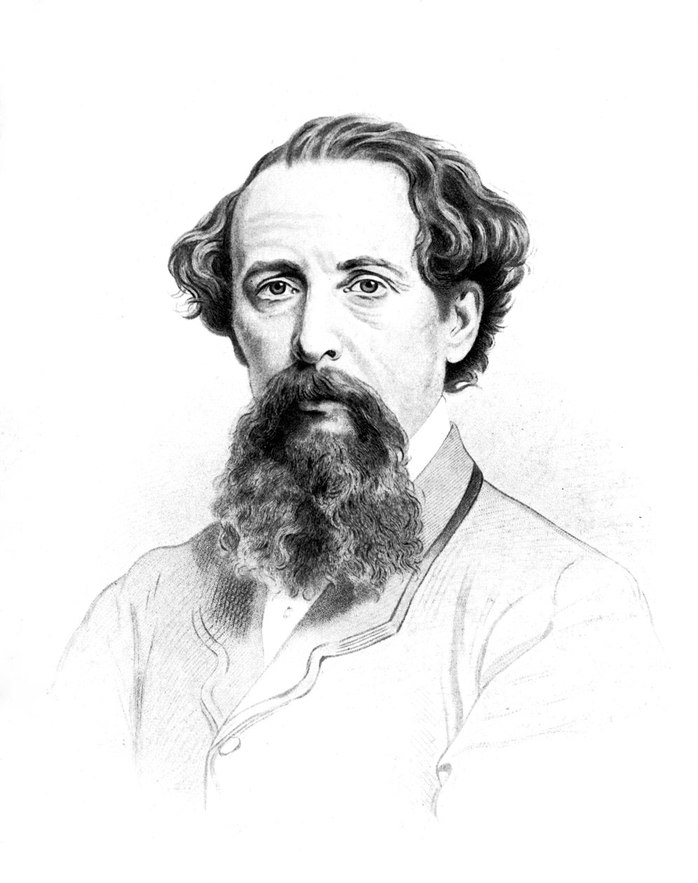 查尔斯·狄更斯（Charles Dickens），19世纪英国作家，1910年 作者 不明