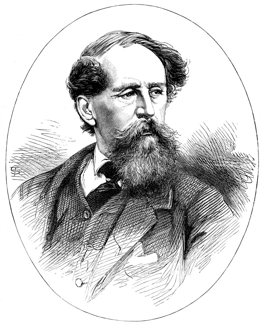 查尔斯·狄更斯（Charles Dickens），19世纪英国小说家 作者 不明