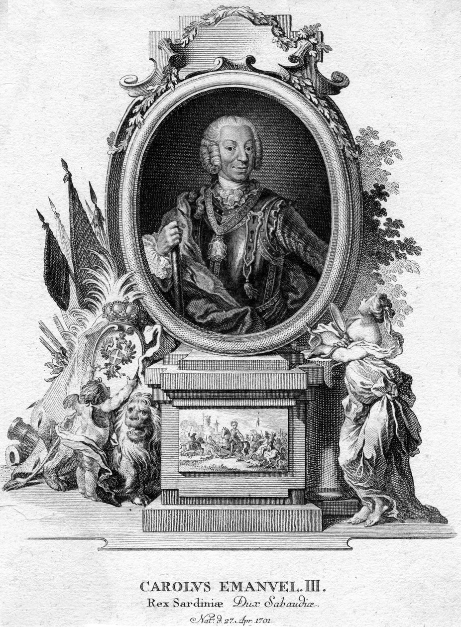 撒丁岛的查尔斯·伊曼纽尔三世，萨伏依公爵和撒丁岛国王，1701-1773年 作者 不明