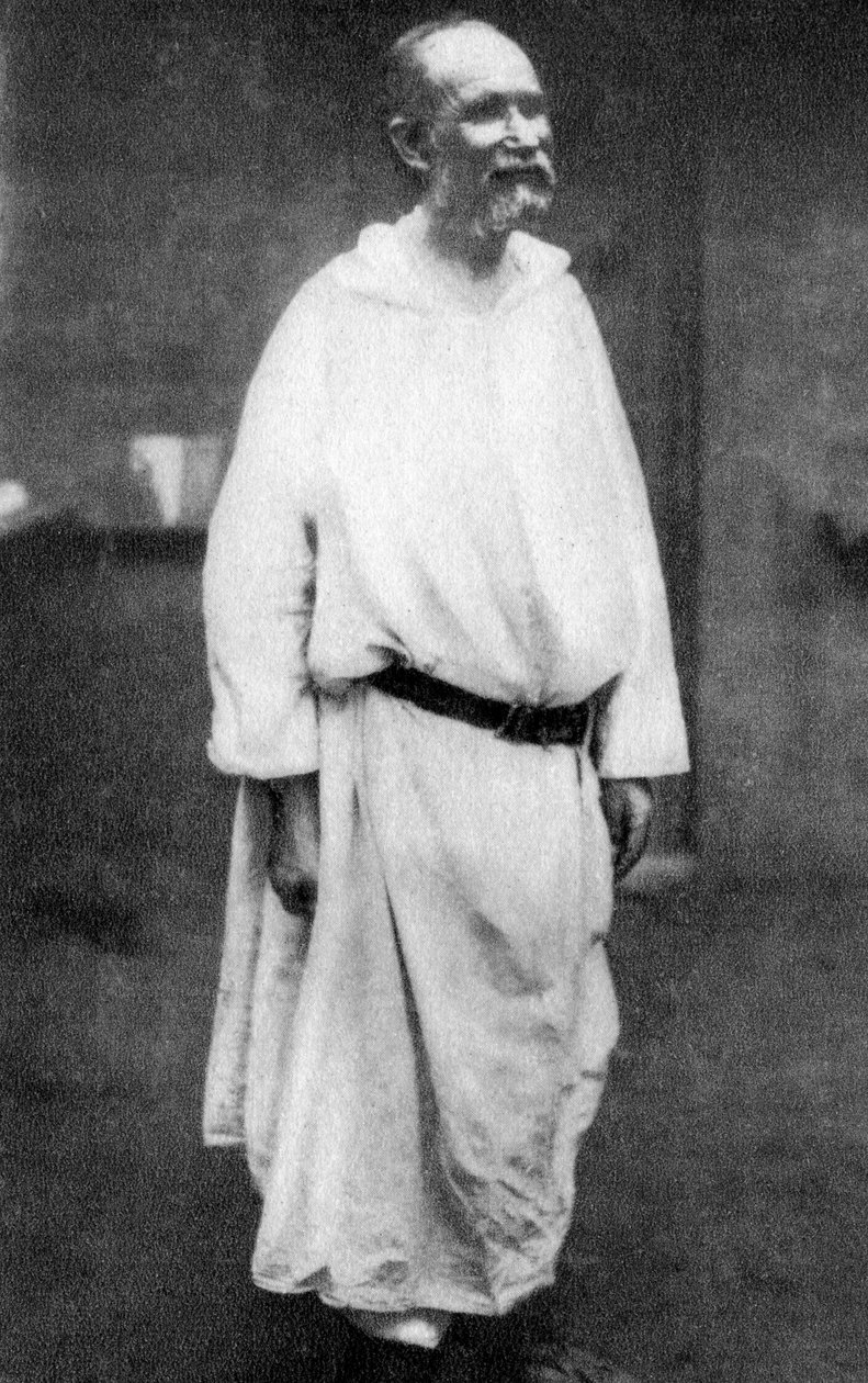 查尔斯·德·福柯（Charles de Foucauld），法国天主教神父和传教士，1915年 作者 不明