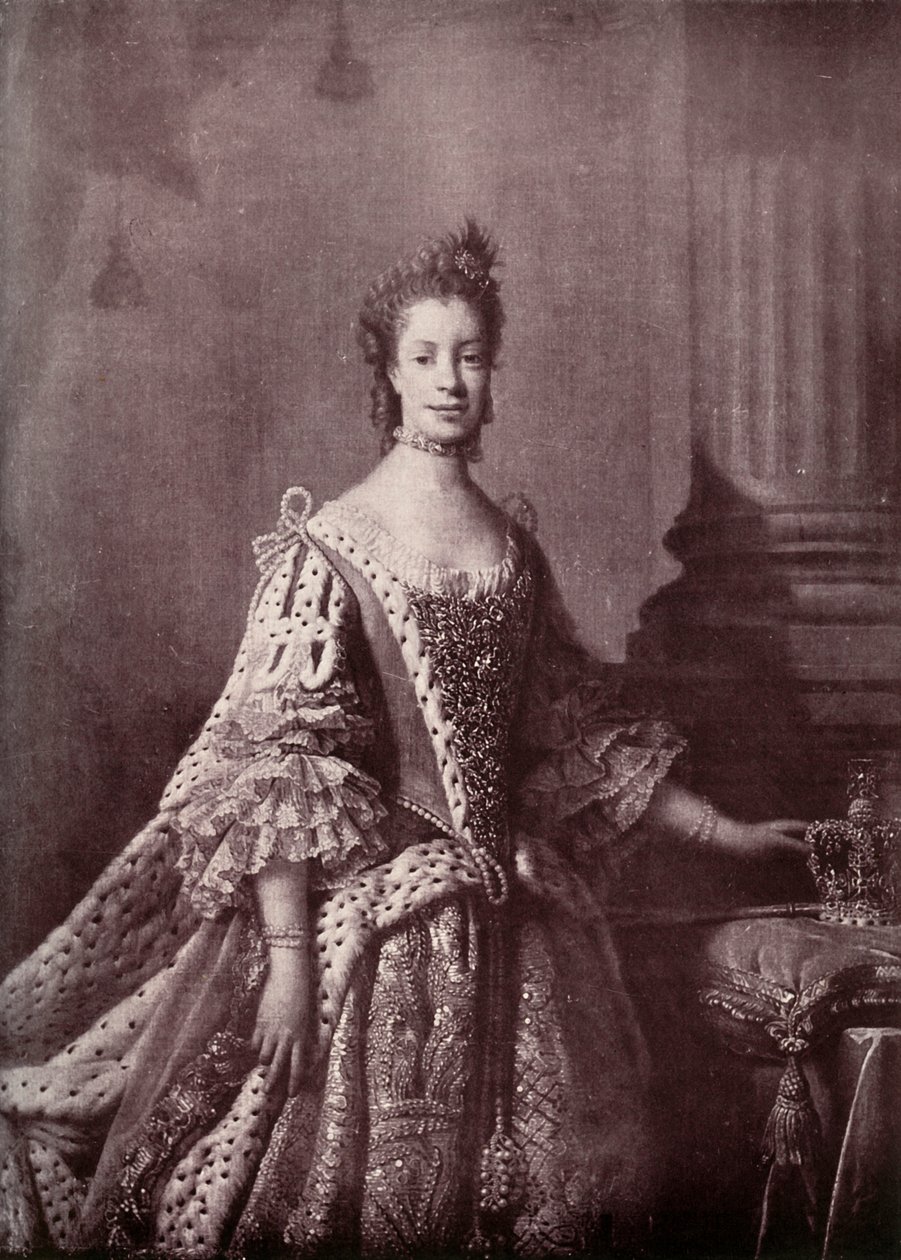 梅克伦堡-斯特雷利茨的夏洛特·索菲亚（Charlotte Sophia），乔治三世女王妃，1761-1762年，1919年 作者 不明
