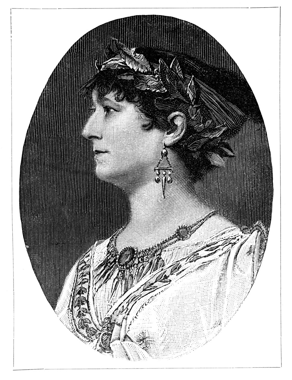 夏洛特·沃尔特（Charlotte Wolter），十九世纪奥地利女演员，1900年 作者 不明
