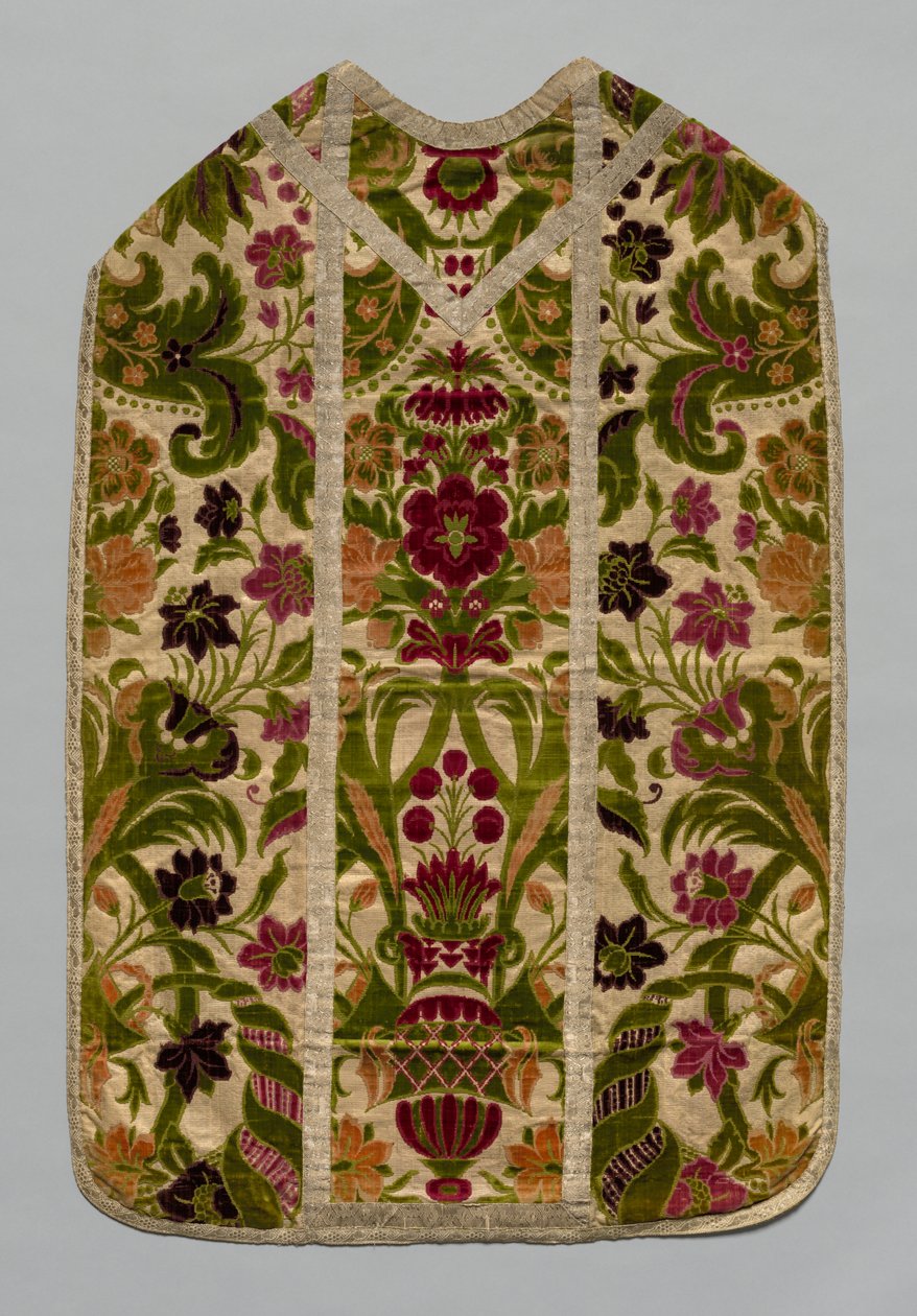 Chasuble，c 1600-1700。 作者 不明