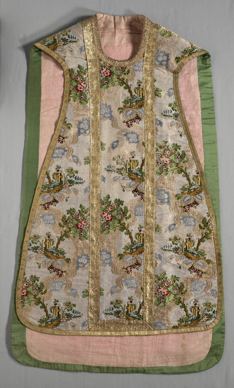 Chasuble，角一七六〇年至1770年。 作者 不明