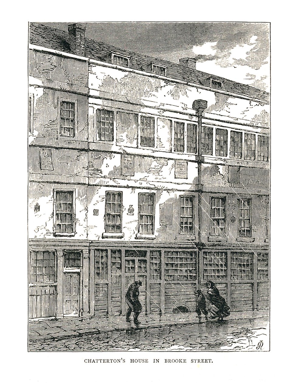 布鲁克街的查特顿大厦，1878年 作者 不明