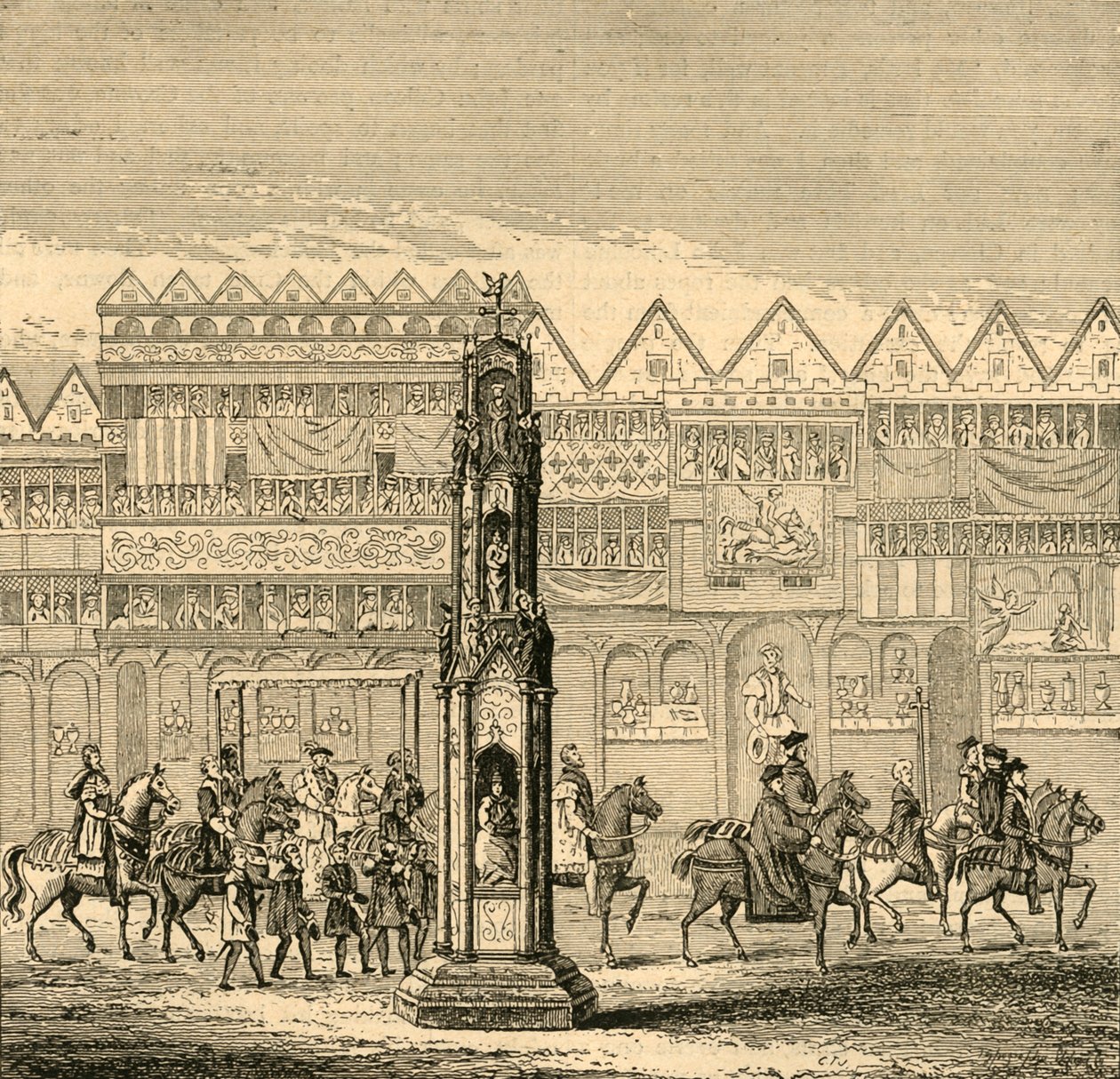 Cheapside Cross，出现于1547年，1897年。 作者 不明