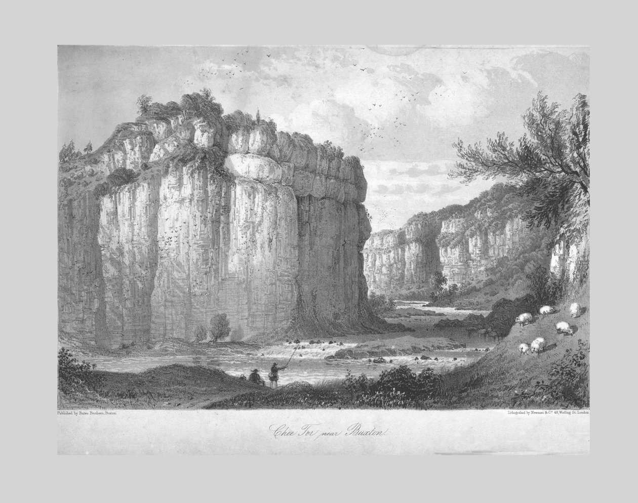 Chee Tor，巴克斯顿附近，c1840。 作者 不明