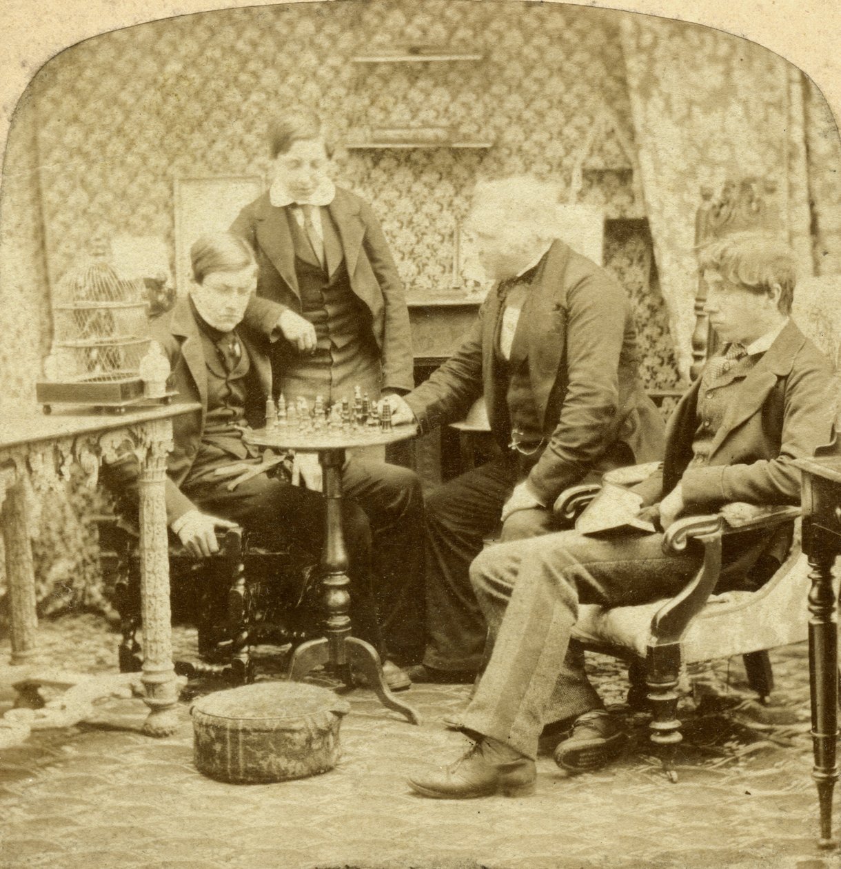 国际象棋，1850年代 作者 不明