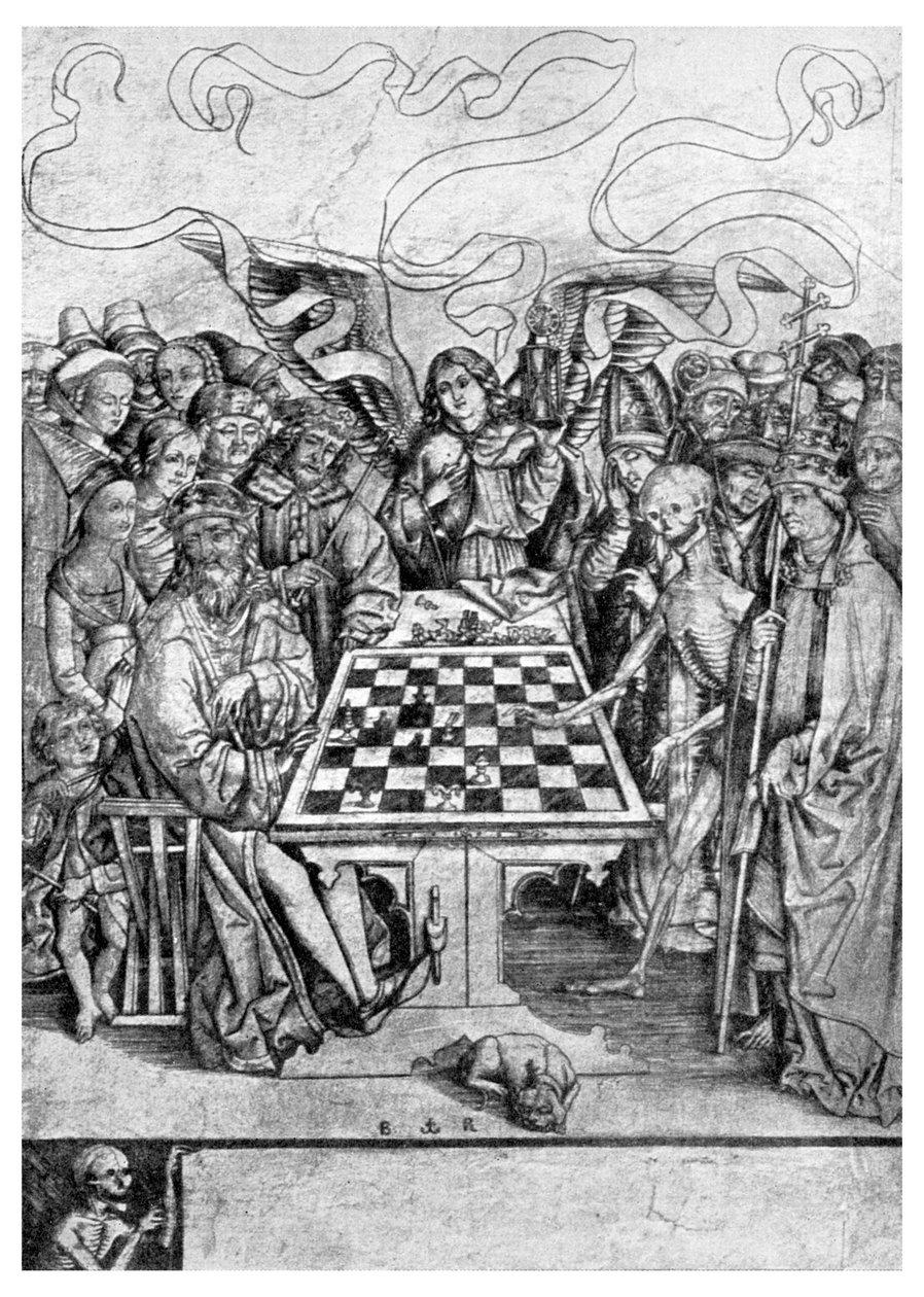 国际象棋：死将军打死国王，c1400 1956 作者 不明