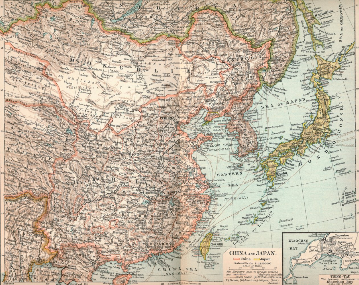 中国和日本，c1903，1904年 作者 不明