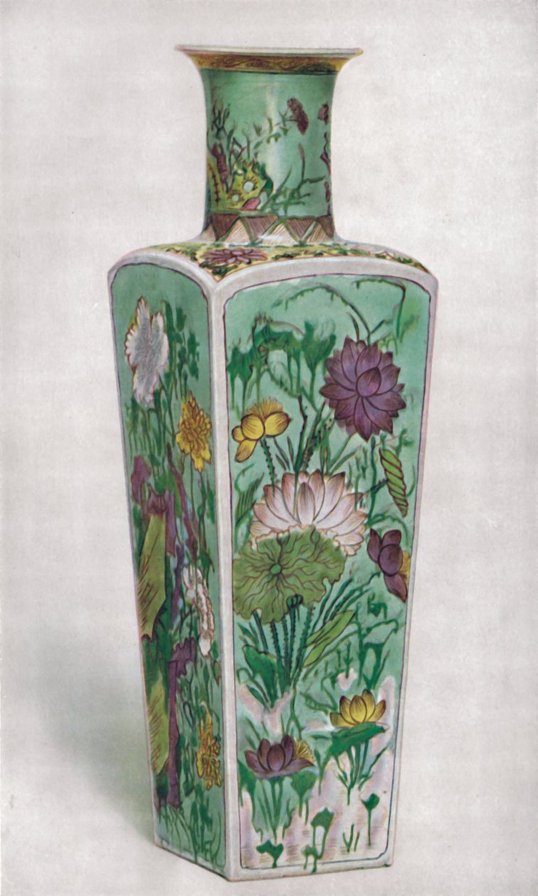 中国会所形花瓶。康熙时代（1661-1722），1928年 作者 不明