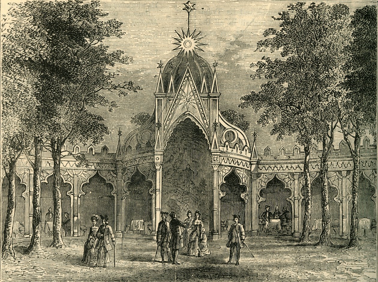 沃克斯豪尔花园的中国馆，建于1878年。 作者 不明
