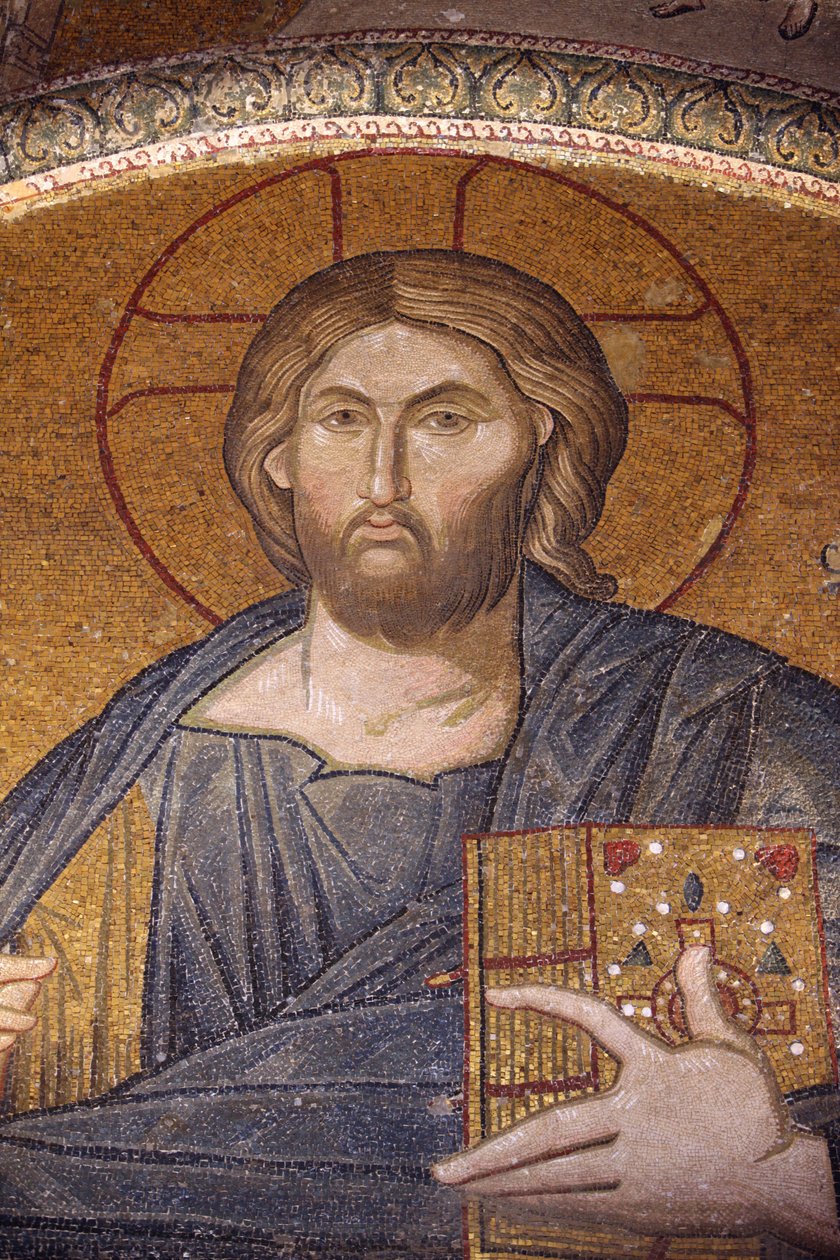Chora church museum : Jesus Pantocrator mosaic Istanbul Turquie 作者 不明