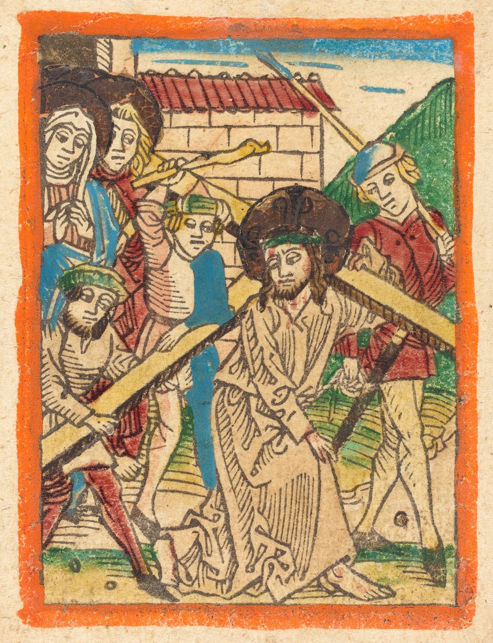 基督背着十字架，约1470年。 作者 不明
