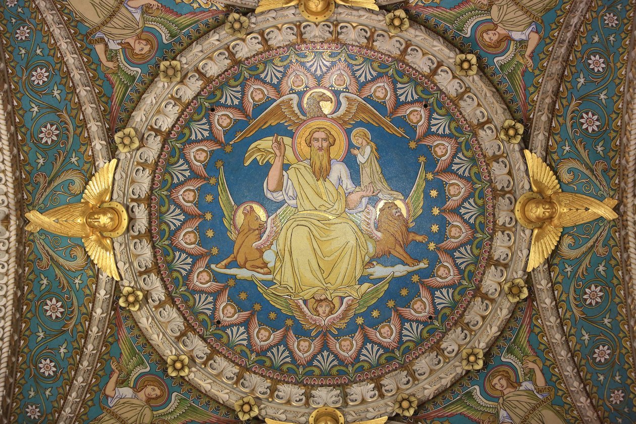 Christ in Majesty and Tetramorph. Basilica of Notre-Dame de Fourviere. Lyon 作者 不明