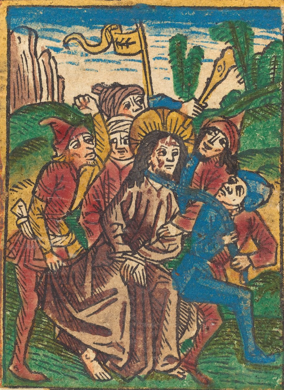 基督被带入监狱，约1490年。 作者 不明