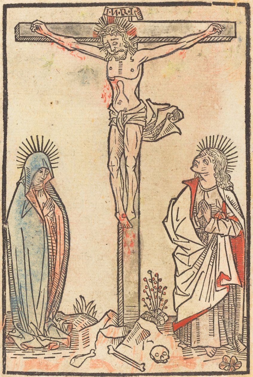 十字架上的基督，约1490年。 作者 不明
