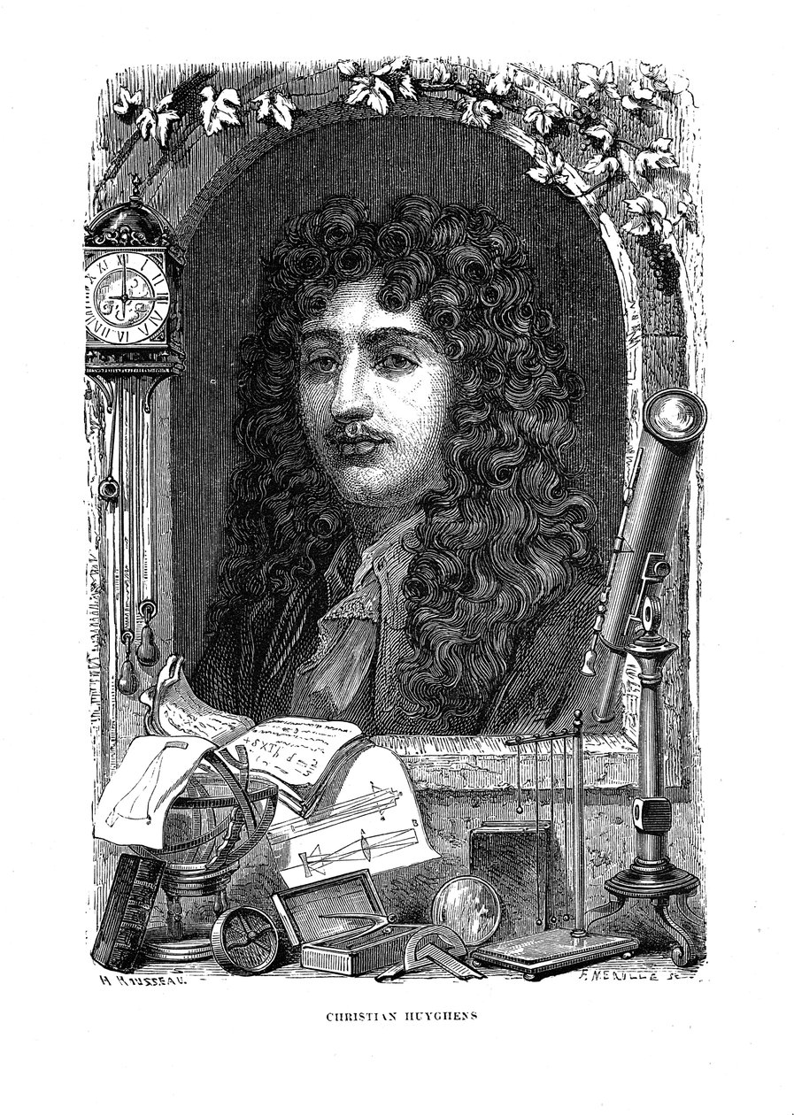 克里斯蒂安·惠更斯（Christiaan Huygens）1629-1695，荷兰物理学家，数学家和天文学家，c1870年 作者 不明