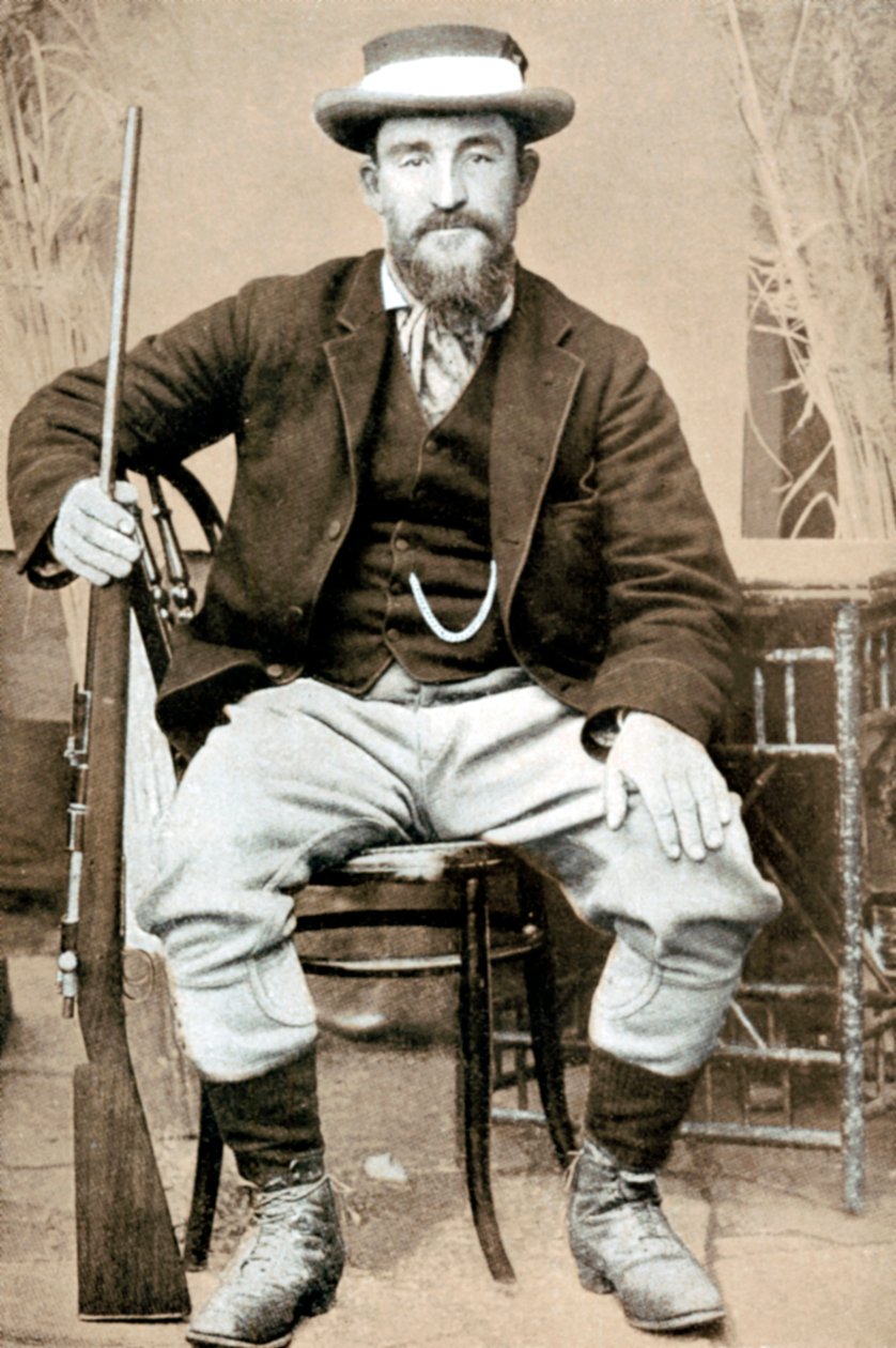克里斯蒂安·德·湿（Christiaan de Wet），布尔士兵和政客，摄于1900年 作者 不明