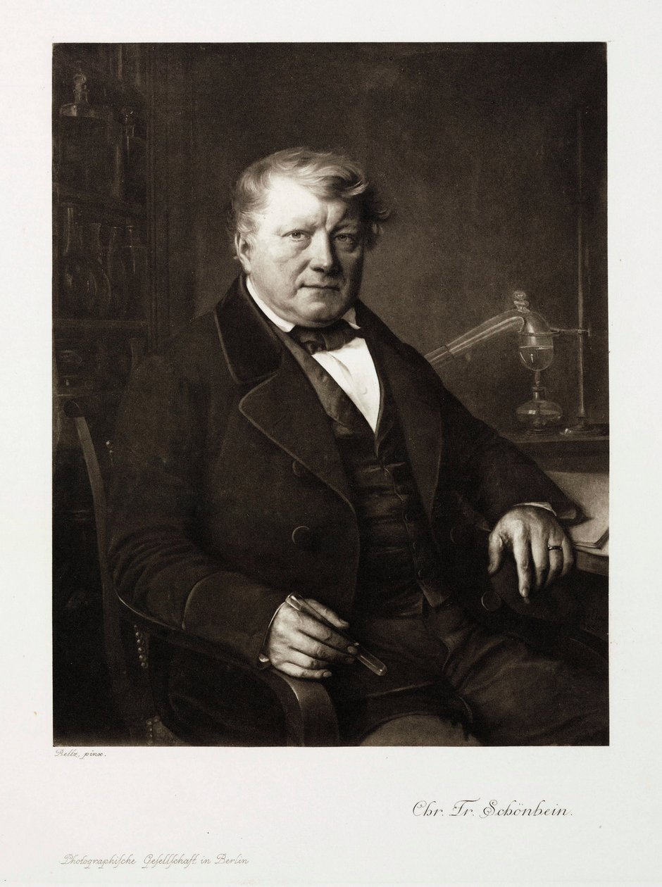 Christian Friedrich Schonbein，德国化学家，约1860年 作者 不明