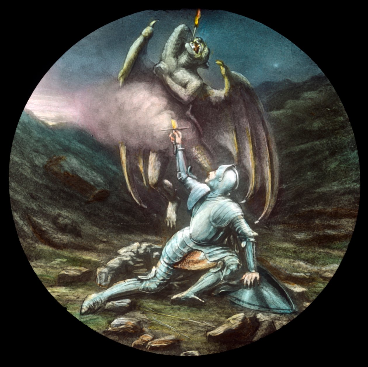 克里斯蒂安（Christian and Apollyon），摄于1910年。 作者 不明