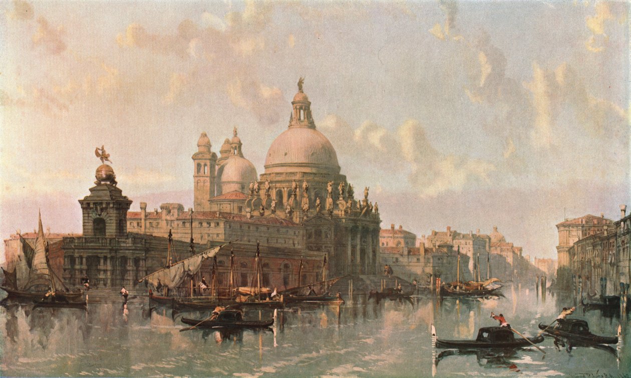 圣玛丽亚·德拉礼炮教堂，威尼斯，1862年，c1902。 作者 不明