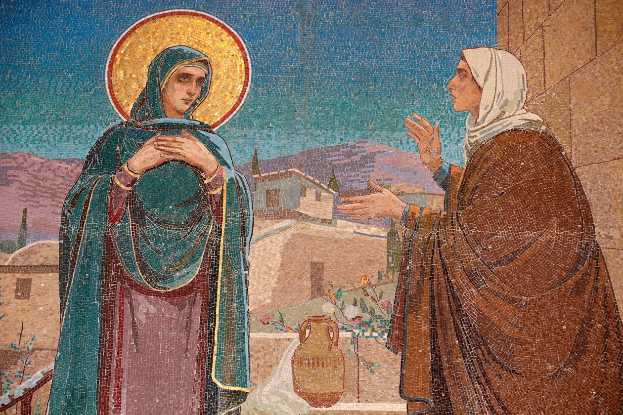 Church of the Saviour on Spilled Blood or Church of Resurrection ; The Visitation : Mary visits her relative Elizabeth ; Saint-Petersburg Russia 作者 不明