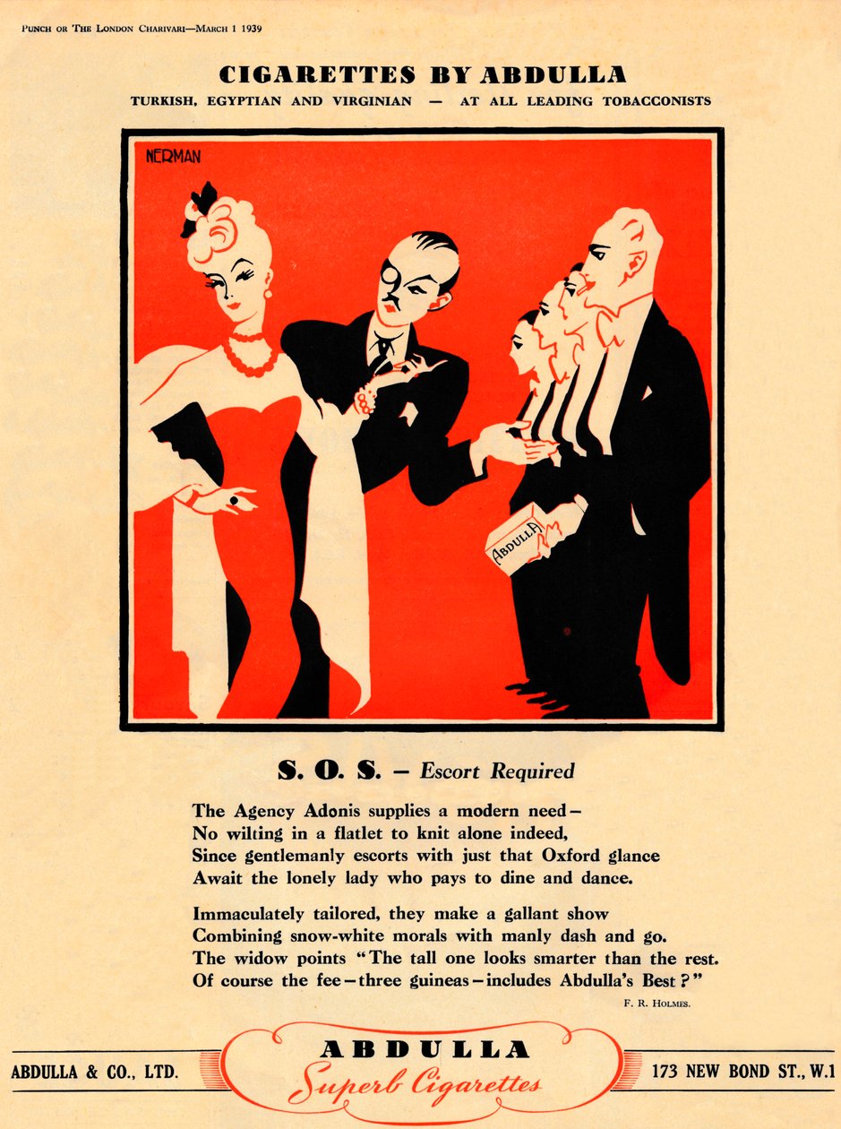 阿卜杜拉的香烟-SOS-要求陪同，1939年 作者 不明