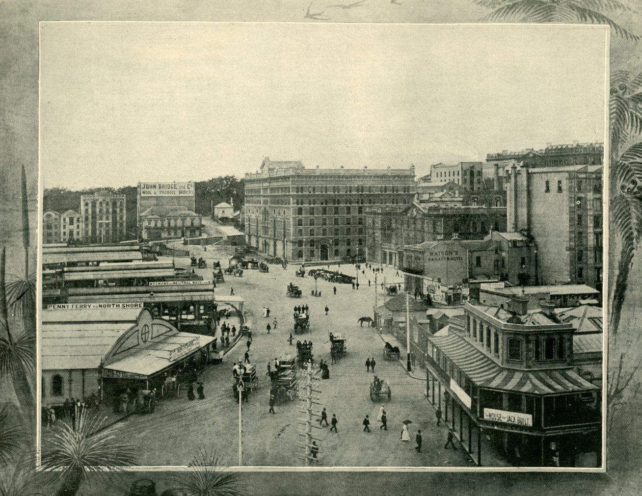1901年，悉尼环形码头。 作者 不明