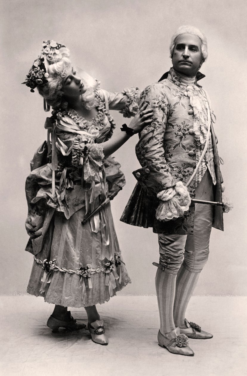 克拉拉·道（Clara Dow）和亨利·利顿（Henry Lytton），摄于1907年 作者 不明