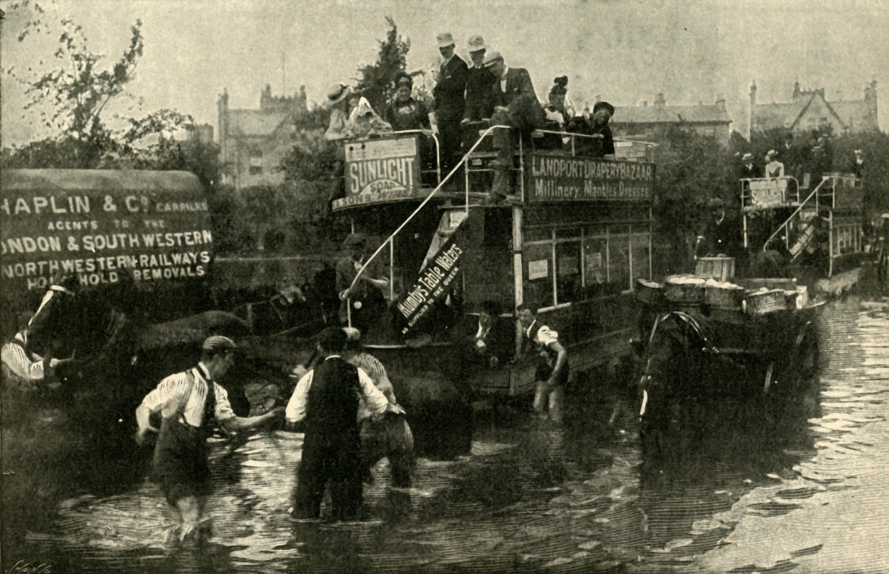 南海Clarendon路，雷雨过后，1901年。 作者 不明