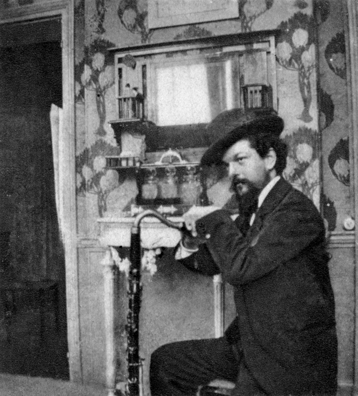 法国作曲家克劳德·德彪西（Claude Debussy），1909年 作者 不明
