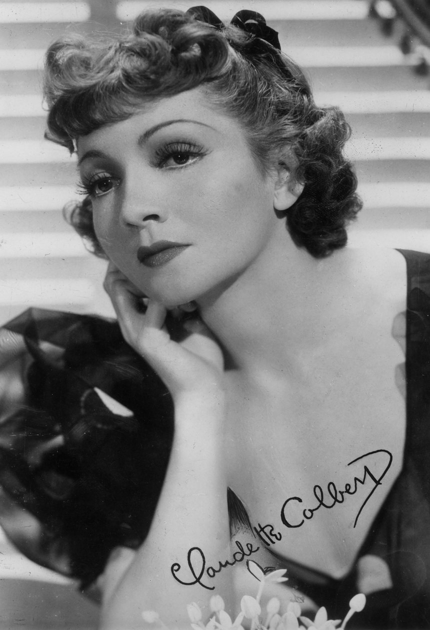 Claudette Colbert，美国女演员，二十世纪 作者 不明