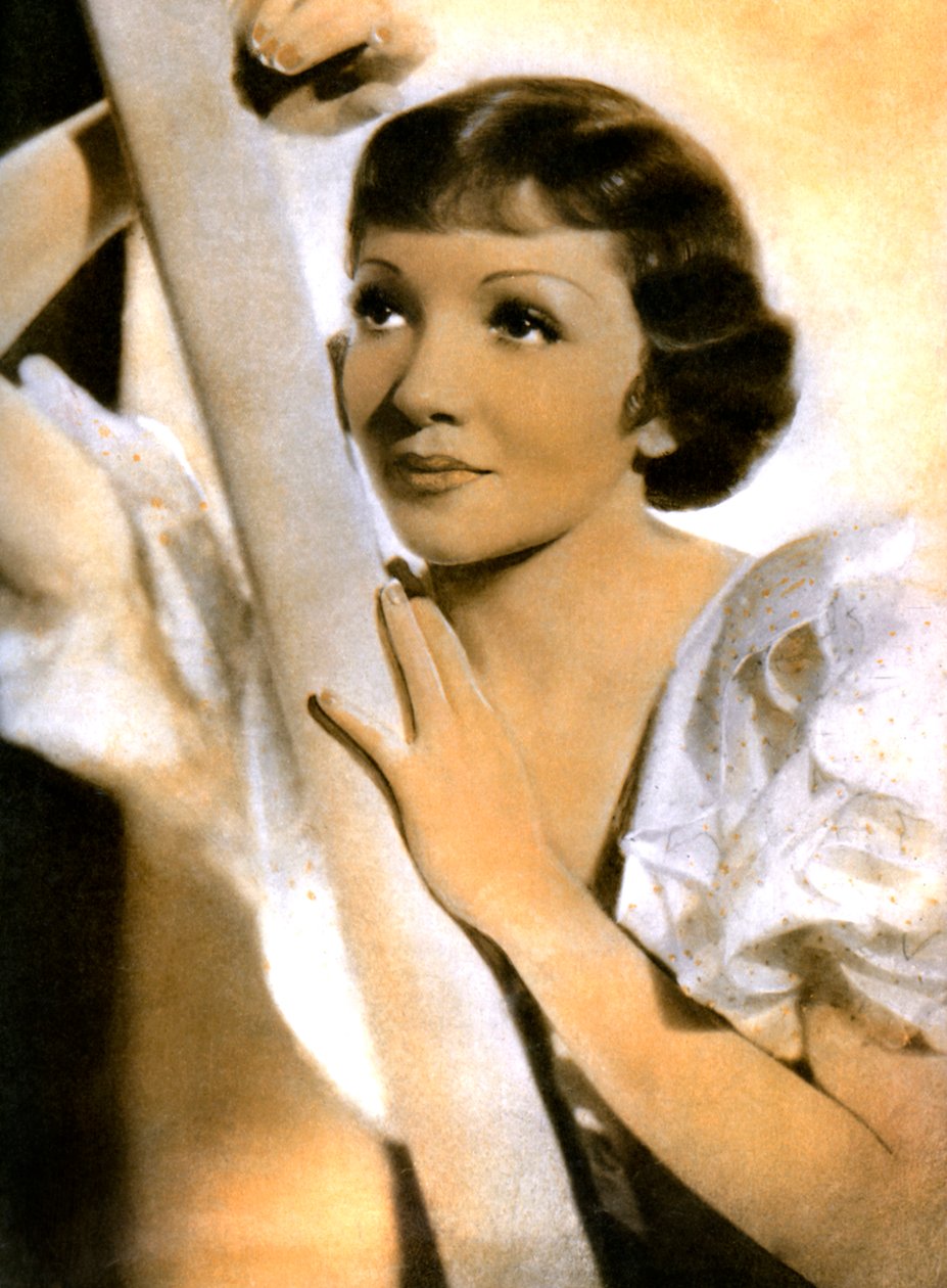 Claudette Colbert，法国出生的美国女演员，1934-1935年 作者 不明