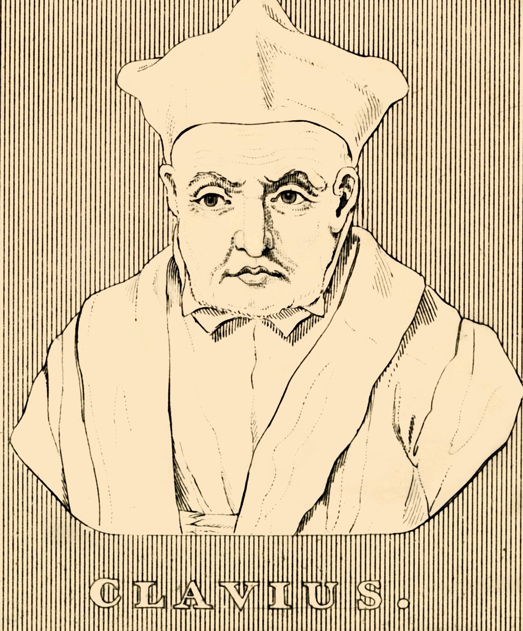 克拉维斯（Clavius），1538年至1612年，1830年。 作者 不明