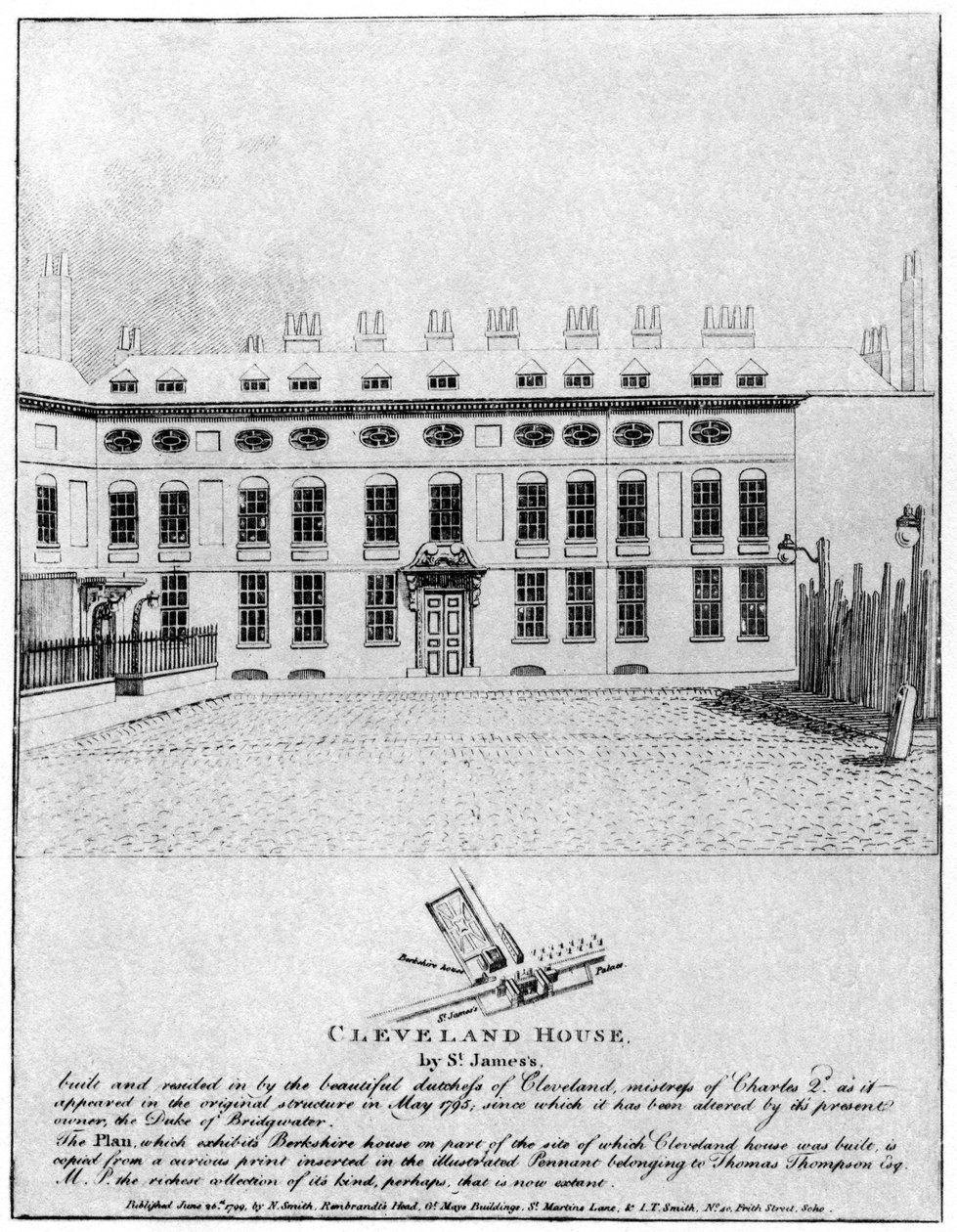 克利夫兰众议院圣詹姆斯（St Jamess），伦敦，1799年1907年 作者 不明