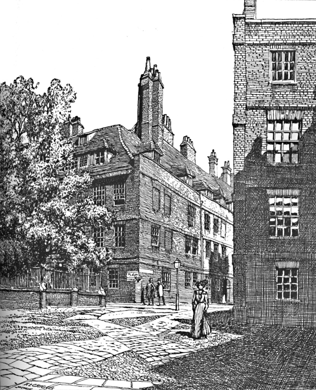 Cliffords Inn，往北看，1903年 作者 不明